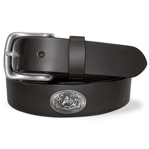 Calder Western Horse Genuine Full Grain Leather Casual Dress Belt 1-1/4"(32mm) Wide